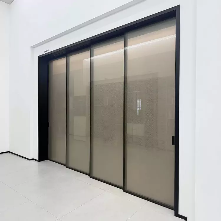 Dubbelpanel skjutdörr i glas Dubbelpanel skjutdörr i glas
