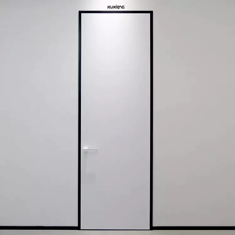 Färgfri modern träslagdörr